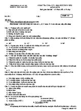 Đề kiểm tra giữa học kỳ II môn Khoa học tự nhiên Lớp 8 - Mã đề 440 - Năm học 2019-2020 - Trường THCS Bắc Sơn